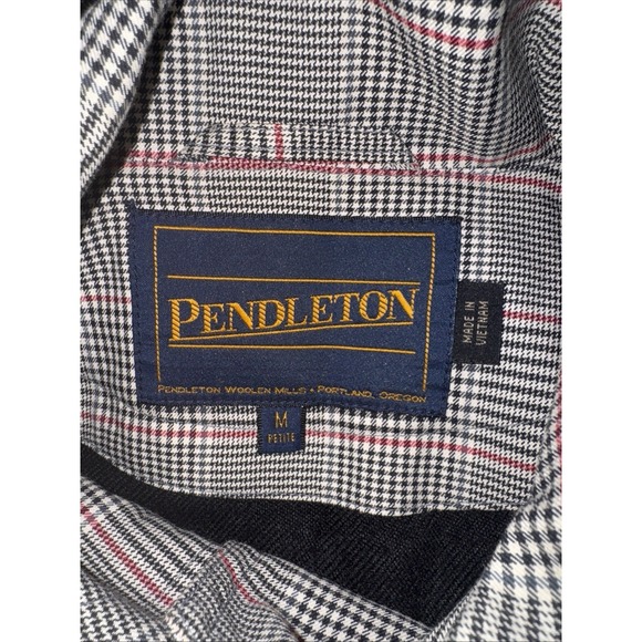 Pendleton Women's Hayden Plaid Removable Hood Lined Jacket‎ Size Medium Petite - Picture 9 of 11